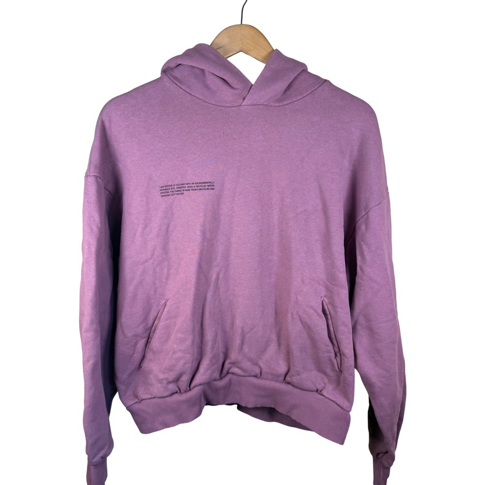 Pangaia 365 Signature Hoodie Women Small Orchid Purple Organic Cotton Streetwear